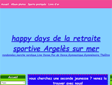 Tablet Screenshot of happydaysdelaretraitesportive.com